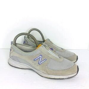 New Balance Womens Size 7 Everlight Gray Purple Zip Up Comfort Slip On Shoes